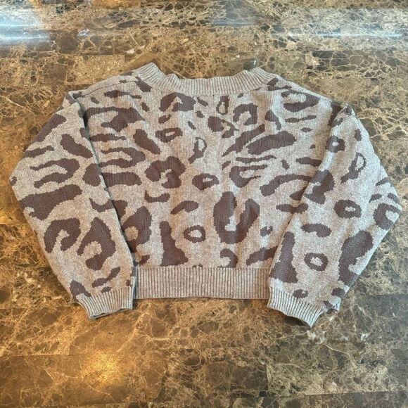 Paper Moon button front animal print cardigan sweater - Picture 11 of 12